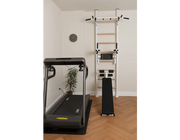 BenchK 523B Wall Bars Swedish Ladder with Bench, Pull-Up & Dip Bars, Compact Beech Wood & Steel Design image 6