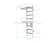 BenchK 222B Wall Bars Swedish Ladder - Durable Steel & Beech Wood Gymnastic Ladder with Pull-Up & Dip Bar image 14
