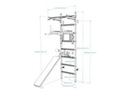 BenchK 223B Wall Bars Swedish Ladder: Multifunctional Solid Beech Wood Gym Station with Pull-Up & Dip Bars image 15
