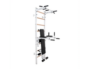 BenchK 223B Wall Bars Swedish Ladder: Multifunctional Solid Beech Wood Gym Station with Pull-Up & Dip Bars image 30