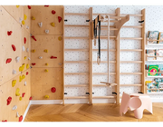 BenchK Series 1 111 + A204 Versatile Wooden Wall Bars Swedish Ladder For Kids Room Exercise & Play image 3