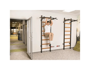 BenchK 221B Wall Bars Swedish Ladder - Beech Wood & Steel Gymnastic Ladder with 6-Grip Pull-Up Bar, 150 kg Capacity image 16