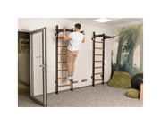 BenchK 221B Wall Bars Swedish Ladder - Beech Wood & Steel Gymnastic Ladder with 6-Grip Pull-Up Bar, 150 kg Capacity image 19