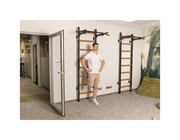 BenchK 221B Wall Bars Swedish Ladder - Beech Wood & Steel Gymnastic Ladder with 6-Grip Pull-Up Bar, 150 kg Capacity image 22