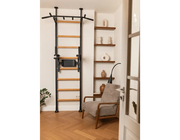 BenchK 522 Wall Bars Swedish Ladder & Dip Bar - Solid Beech Wood Gymnastics Equipment with Pull-Up Station image 9