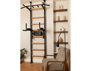 BenchK 522 Wall Bars Swedish Ladder & Dip Bar - Solid Beech Wood Gymnastics Equipment with Pull-Up Station image 10