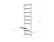 BenchK Series 7 712 Wall Bars Swedish Ladder with Adjustable Pull-Up Bar & Versatile Bench for Home Fitness image 17