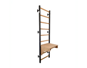 BenchK Series 7 712 Wall Bars Swedish Ladder with Adjustable Pull-Up Bar & Versatile Bench for Home Fitness