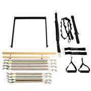 Elina Pilates Stainless Steel Wall Tower Unit with Adjustable Push-Bar and Full Spring Set image 3