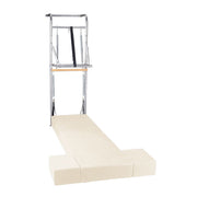 Elina Pilates Stainless Steel Wall Tower Unit with Adjustable Push-Bar and Full Spring Set image 7