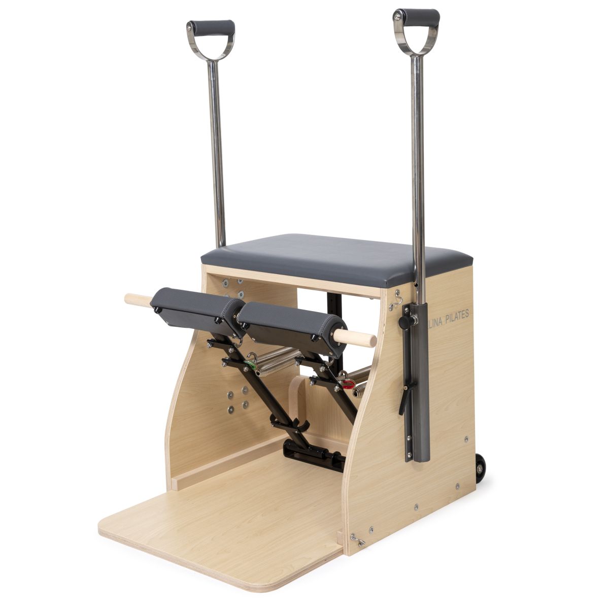Elina Pilates Wood Combo Chair - Adjustable Resistance, Removable Handles, Eco-Friendly Design