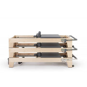 Elina Pilates Wood Reformer ELITE with Tower - Premium Maple, Adjustable Resistance & Quiet Glide image 4
