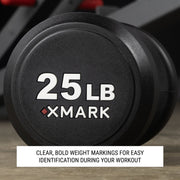 XMark Round Commercial Urethane Dumbbells (5-50 lb and 5-75 lb Sets) image 5