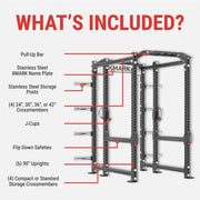 XMark Viper Power Rack with Storage & Flip Down Safeties image 6