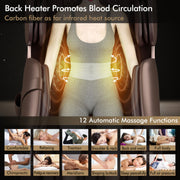 Zero Gravity Full-Body Massage Chair with SL Track, Stretching Mode, Heat, and Foot Rollers image 9