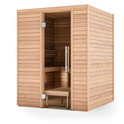 Auroom Baia 2-Person Traditional Sauna Kit w/ Thermo-Aspen Wood