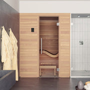 Auroom Baia 2-Person Traditional Sauna Kit w/ Thermo-Aspen Wood image 5