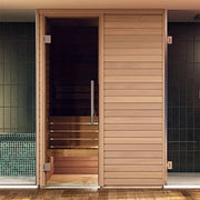 Auroom Cala Wood 2-Person Traditional Sauna Kit w/ Thermo-Aspen Wood image 3