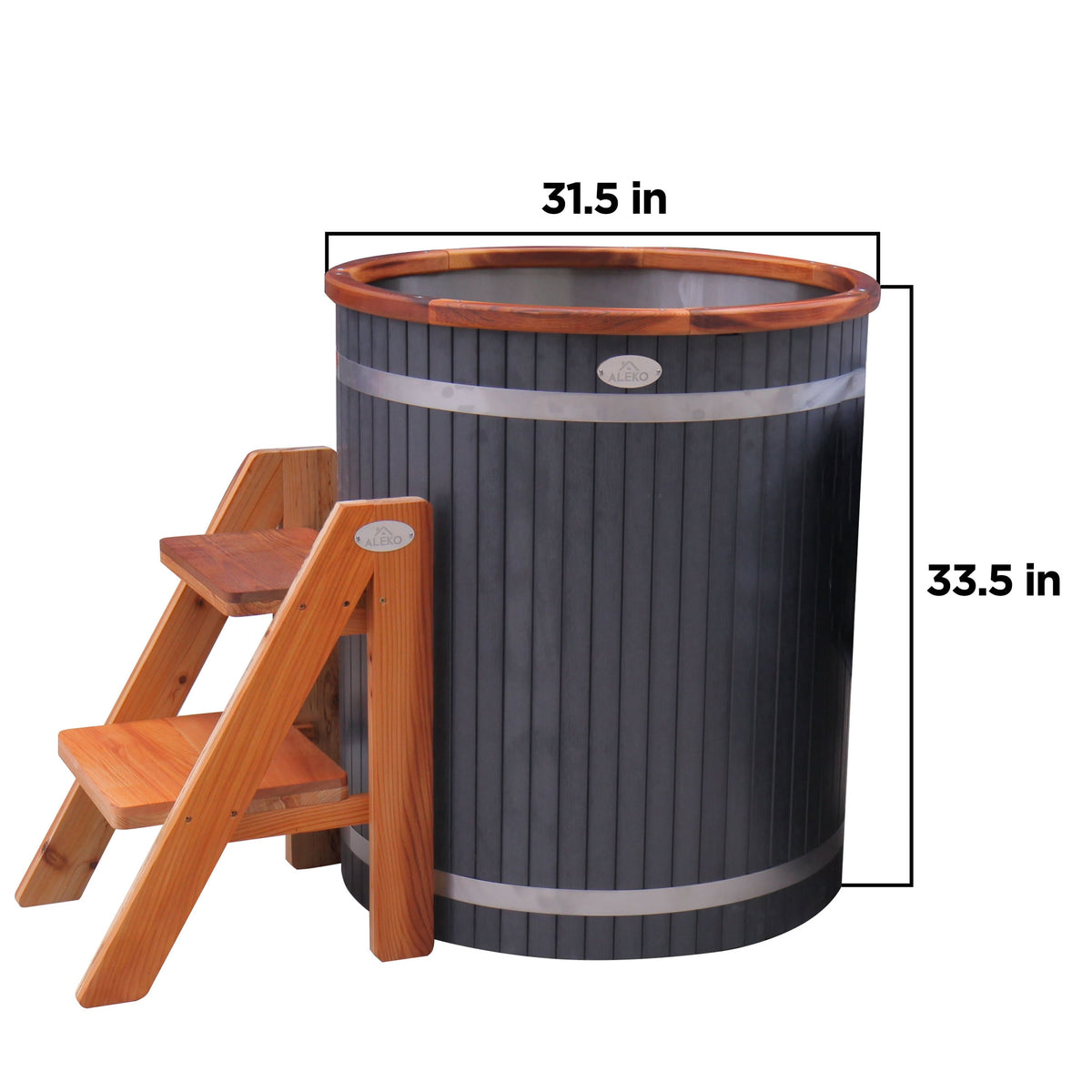 1-Person Cold Plunge Tub, 118 Gallon, 37.5" x 33.25" image 4