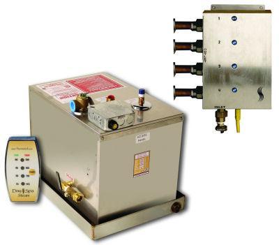 ThermaSol DS-250 12kW Steam Bath Generator for Day Spas & Hotels, Durable Split-Tank Design