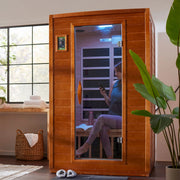 Andora 2-Person Low EMF FAR Infrared Sauna in Canadian Hemlock image 10