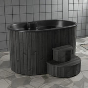 SaunaLife Model S2B 2-Person Hot and Cold Immersion Tub in Black image 4
