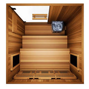 Finnmark FD-4 Trinity 2 Person Infrared & Steam Sauna Combo with Red Light Therapy image 9
