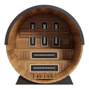 Finnmark 4 Person FD-6 Traditional-Infrared Hybrid Barrel Sauna image 2