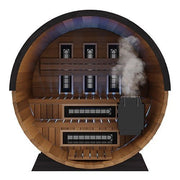 Finnmark 4 Person FD-6 Traditional-Infrared Hybrid Barrel Sauna image 3
