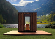 Auroom Garda 6-Person Outdoor Traditional Sauna Cabin Kit w/ Thermo-Pine Wood image 2