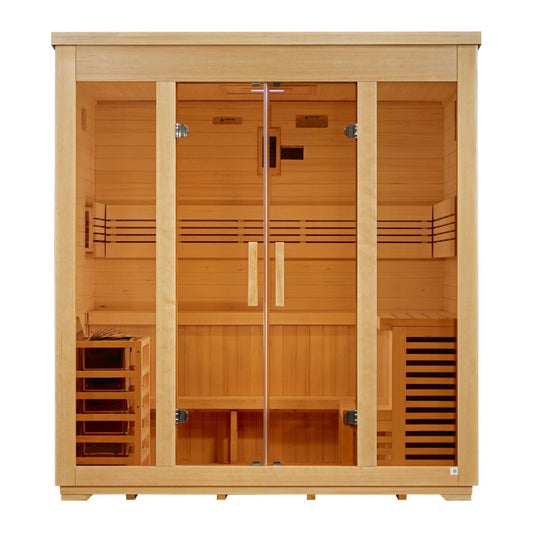 Golden Designs Classic Series Outdoor Sauna (Traditional Stove) (Canadian Hemlock) (GDI-8005-01)