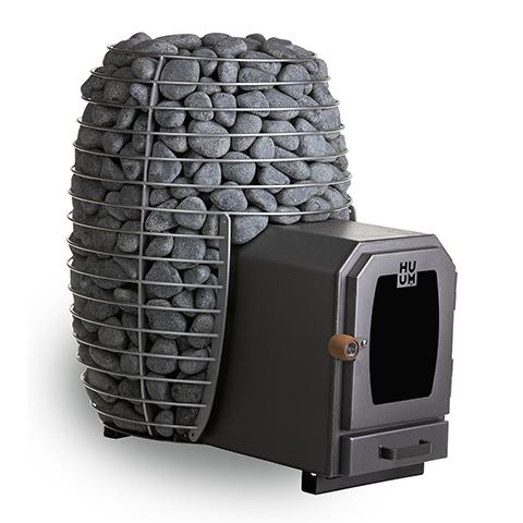 HUUM HIVE Wood Series 17.0kW Wood-Fired Sauna Heater with Firebox Extension