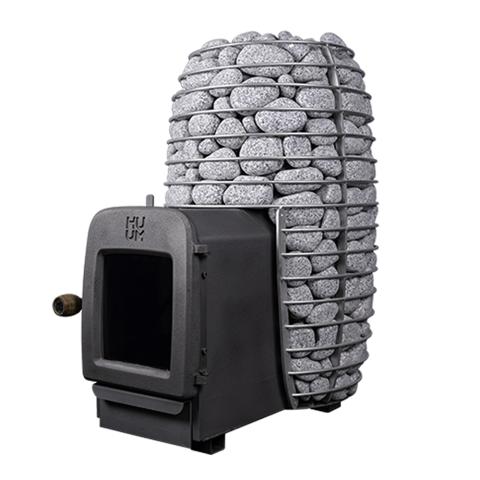 HUUM HIVE Heat LS 12.0kW Wood-Fired Sauna Heater with Firebox Extension