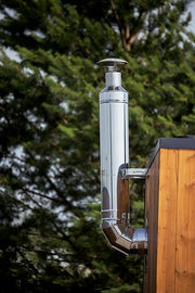 HUUM Thru-Wall Chimney Kit for Wood-Burning Sauna Stoves - Safe, Durable, Modern Design image 2