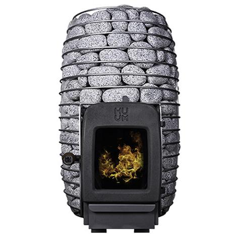 HUUM HIVE 13.0KW Wood Sauna Stove - Premium Stainless Steel, 250kg Stone Capacity, Elegant Design
