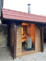 HUUM Thru-Ceiling Chimney Kit for Wood Stove - Durable Stainless Steel, Easy Install, Efficient Venting image 3