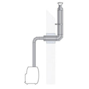 HUUM Thru-Wall Chimney Kit for Wood-Burning Sauna Stoves - Safe, Durable, Modern Design
