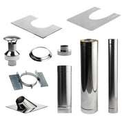 HUUM Thru-Ceiling Chimney Kit for Wood Stove - Durable Stainless Steel, Easy Install, Efficient Venting image 4