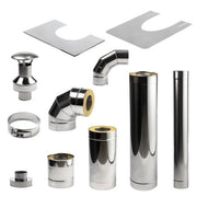 HUUM Thru-Wall Chimney Kit for Wood-Burning Sauna Stoves - Safe, Durable, Modern Design image 3