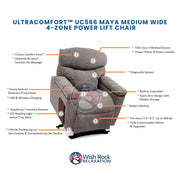 UltraComfort™ UC566 Maya Series 4-Zone Power Lift Chair image 9