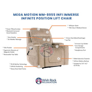 Mega Motion MM-8955 iNFI IMMERSE Infinite Position Lift Chair image 4