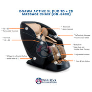 Ogawa Active XL Duo 3D + 2D Massage Chair (OG-6400) image 5