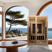Dynamic Santiago 2-Person Low EMF FAR Infrared Sauna - Canadian Hemlock image 2