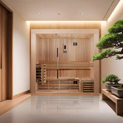 Golden Designs Copenhagen Edition 3 Person Traditional Sauna - Canadian Red Cedar image 2