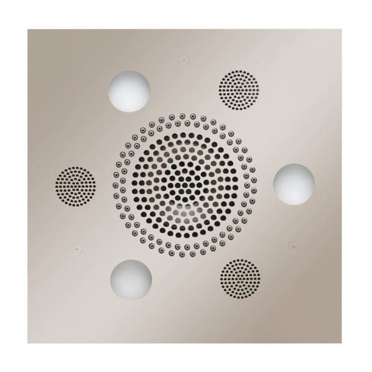 ThermaSol SLSRSQ Serenity Light & Sound Rainhead With 82 Jets & Chromatherapy Lighting