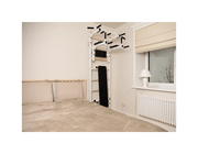 BenchK 223B Wall Bars Swedish Ladder: Multifunctional Solid Beech Wood Gym Station with Pull-Up & Dip Bars