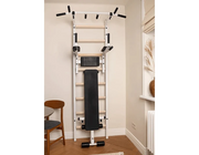 BenchK 223B Wall Bars Swedish Ladder: Multifunctional Solid Beech Wood Gym Station with Pull-Up & Dip Bars image 2