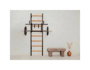 BenchK 231 Wall Bars Swedish Ladder - Space-Efficient Beech Wood & Steel Fitness Ladder with Adjustable Pull-Up Bar image 23