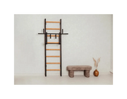 BenchK 231 Wall Bars Swedish Ladder - Space-Efficient Beech Wood & Steel Fitness Ladder with Adjustable Pull-Up Bar image 25