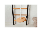 BenchK 211B + A076 Wall Bars Swedish Ladder for Kids with Pull-Up Bar, Gymnastic Rings, and Swing image 5